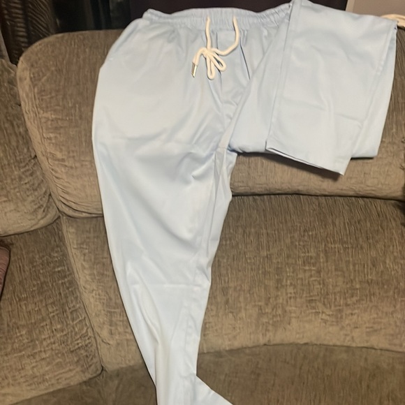 SHEIN Mens small casual sky blue pants with drawstring - Picture 2 of 3